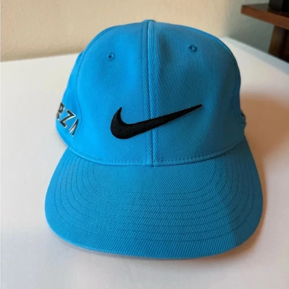Nike FlexFit Golf Hat - blue and black, OSFM